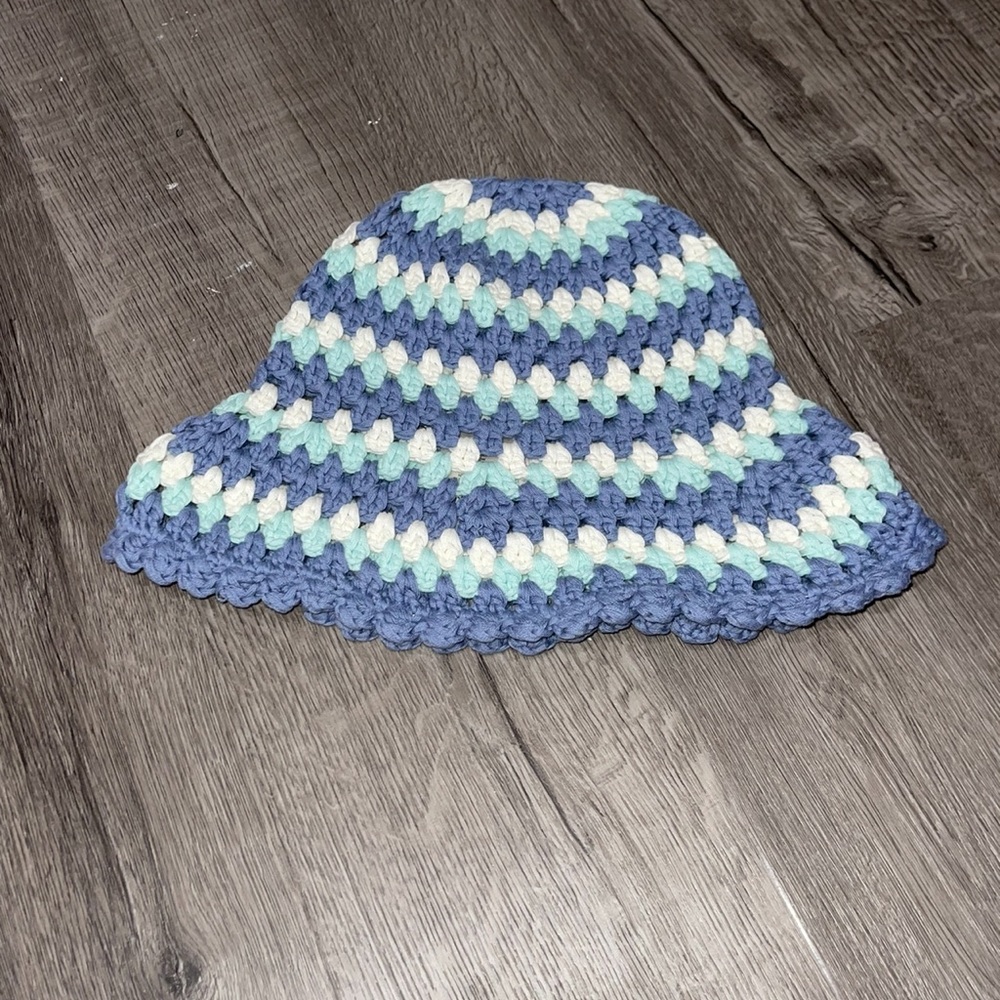 Free People Pixie Crocheted Knit Bucket Hat New View 3